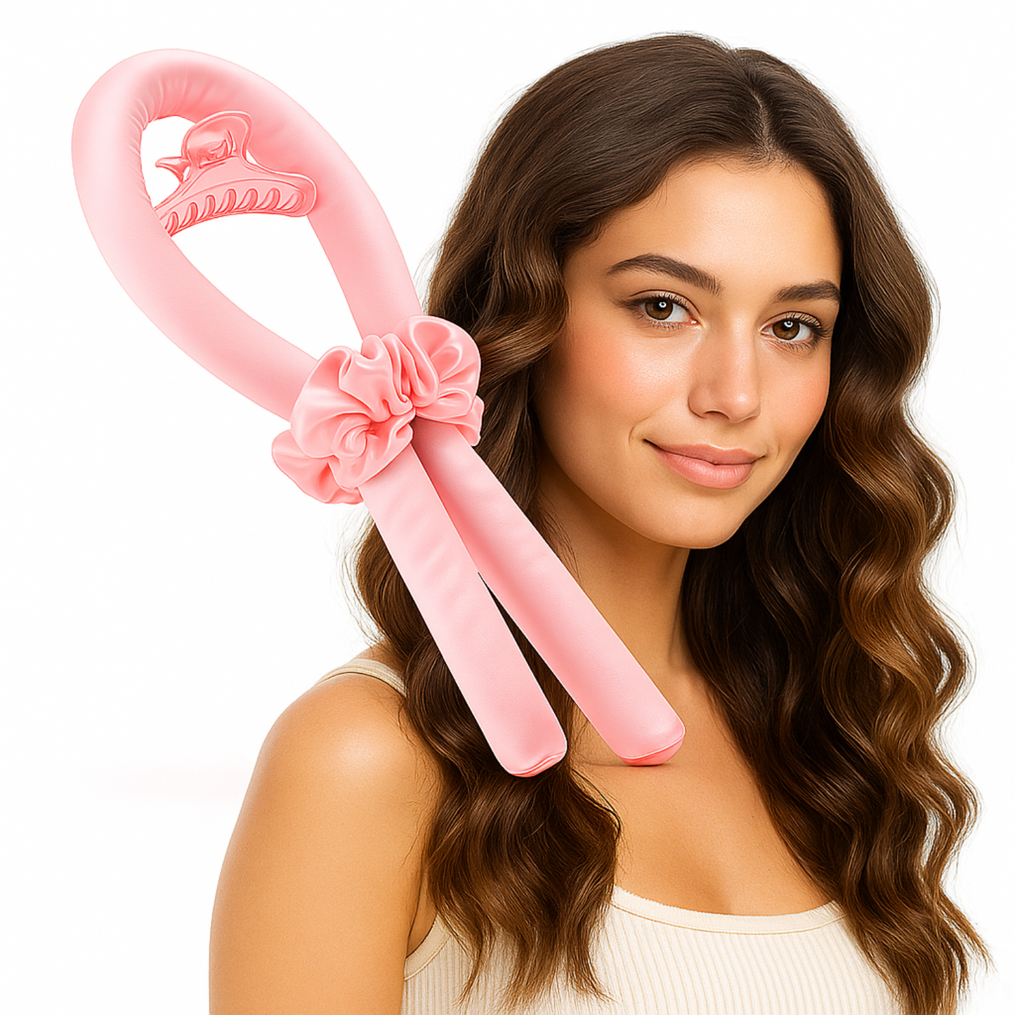 Overnight Heatless Curlers – Includes Curling Rod, Scrunchies & Clip | By Heatless Curls