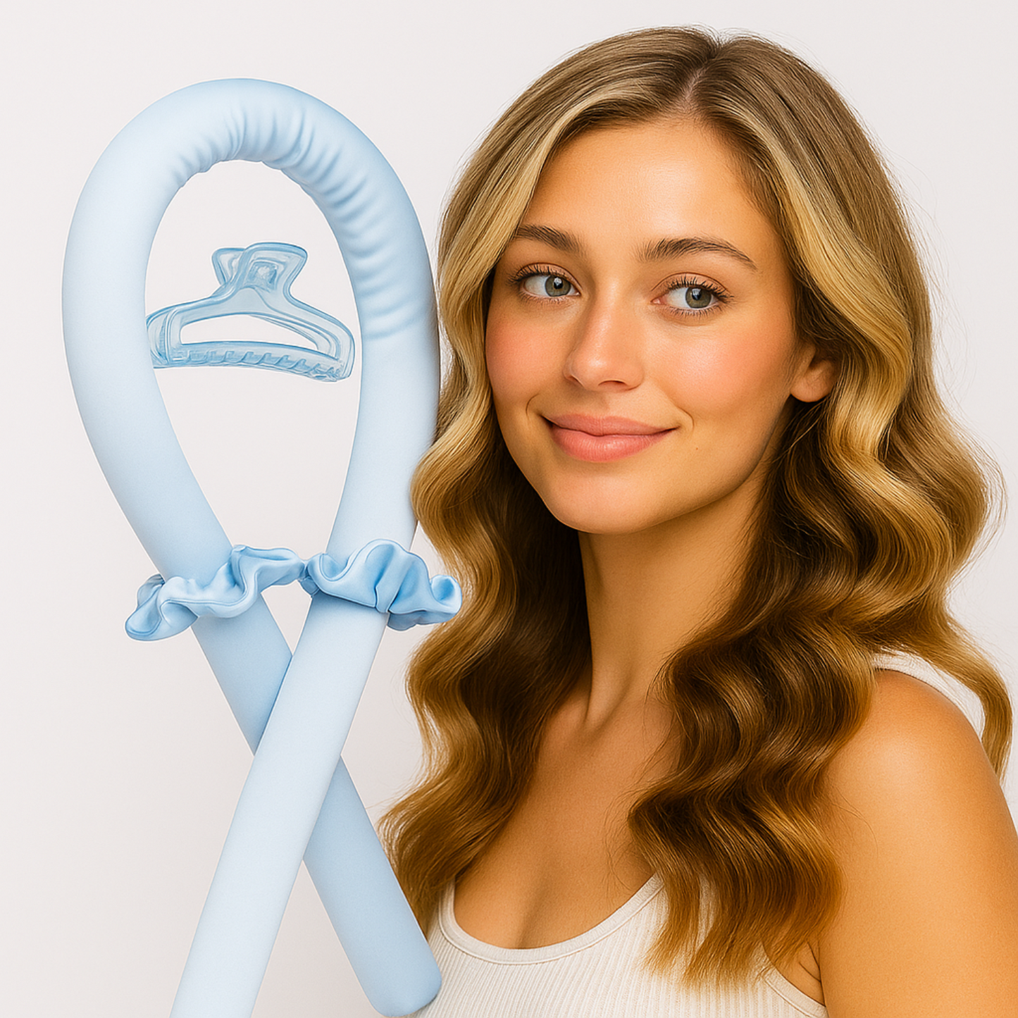 Overnight Heatless Curlers – Includes Curling Rod, Scrunchies & Clip | By Heatless Curls
