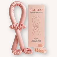 pink satin heatless curler
