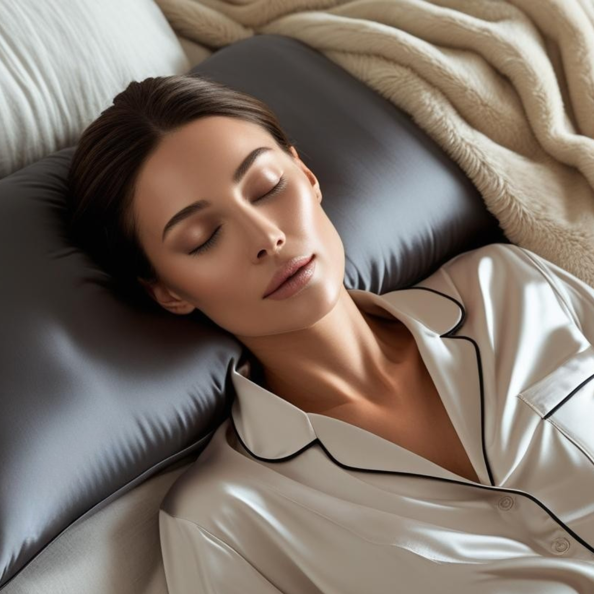 Mulberry Silk Pillowcase – 100% Pure Silk, Hypoallergenic, Frizz-Free