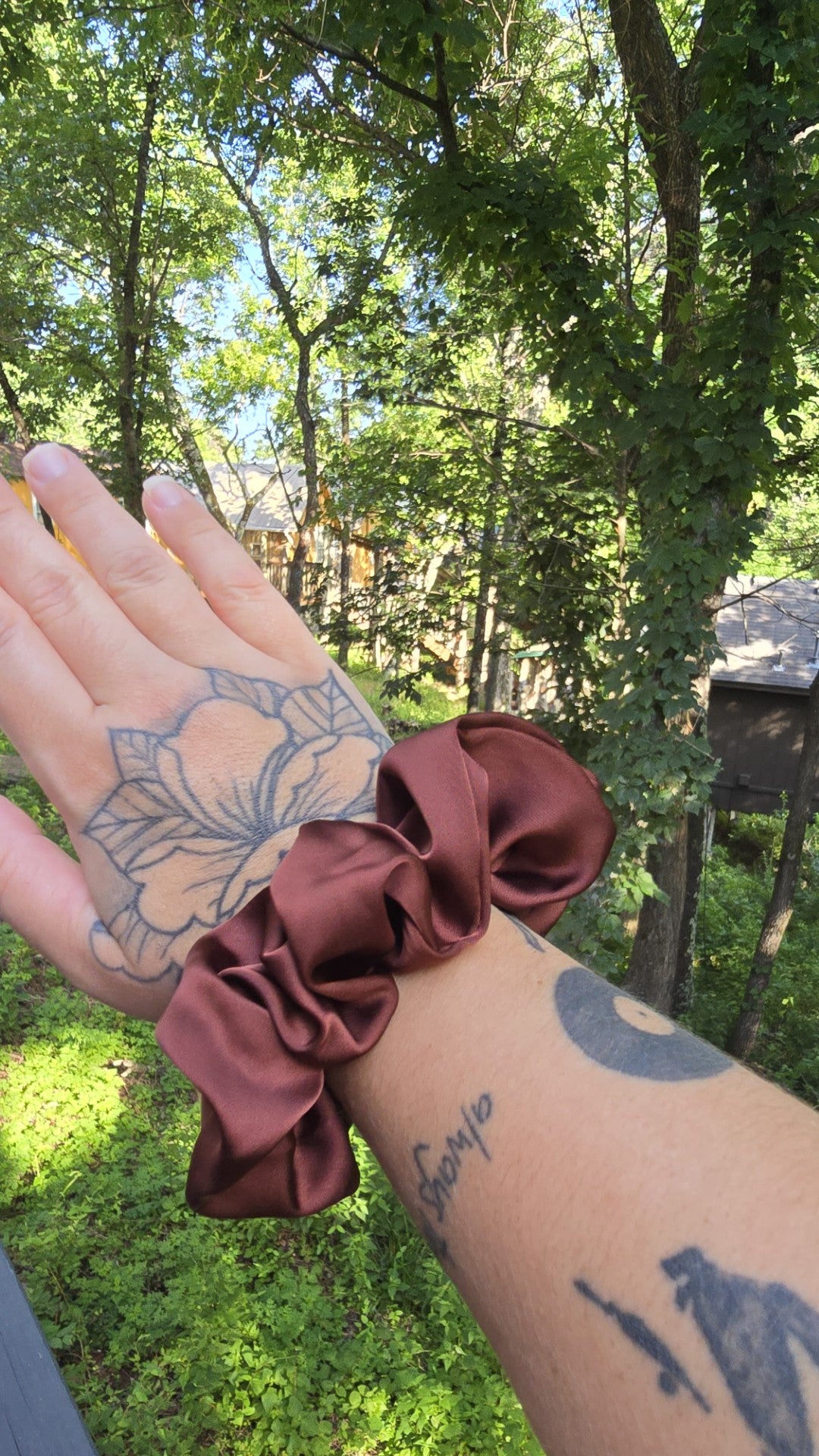 High-Grade Satin-Silk Solid Color Hair Scrunchies