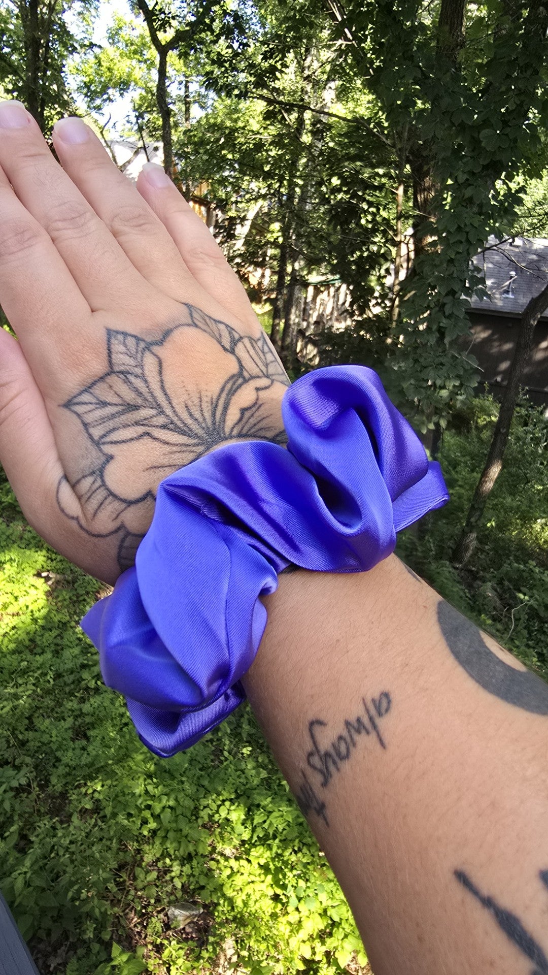 High-Grade Satin-Silk Solid Color Hair Scrunchies