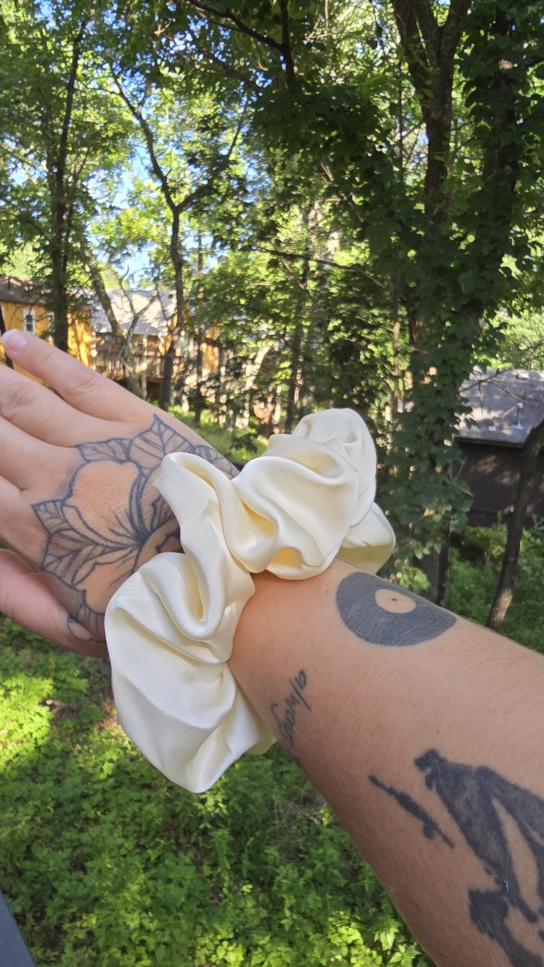 High-Grade Satin-Silk Solid Color Hair Scrunchies