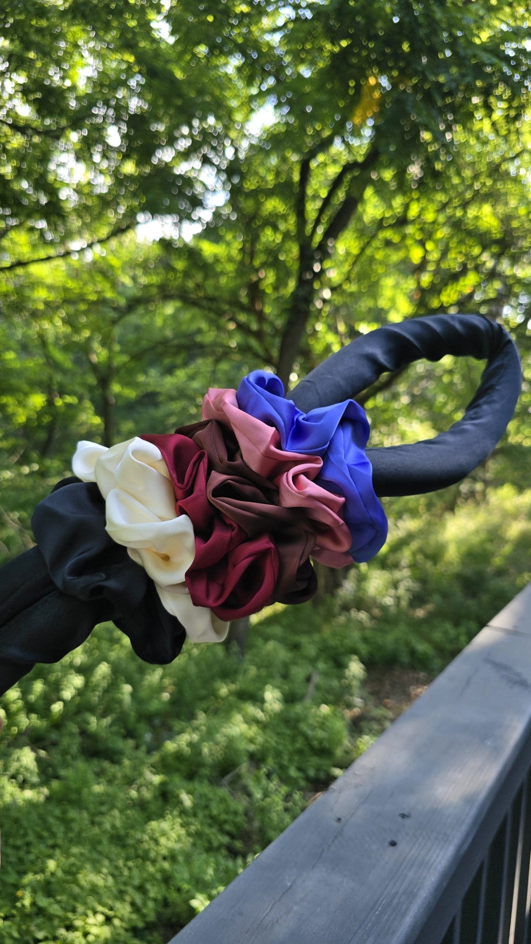 High-Grade Satin-Silk Solid Color Hair Scrunchies